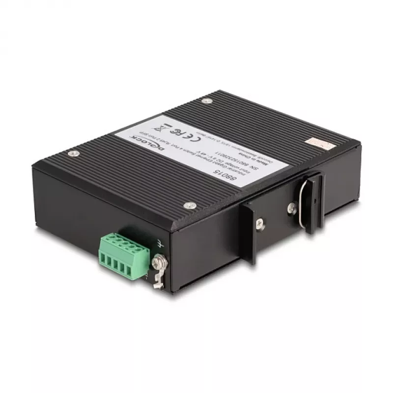 Unmanaged Switch DeLOCK 88015 Gigabit Ethernet 4 Ports Schwarz