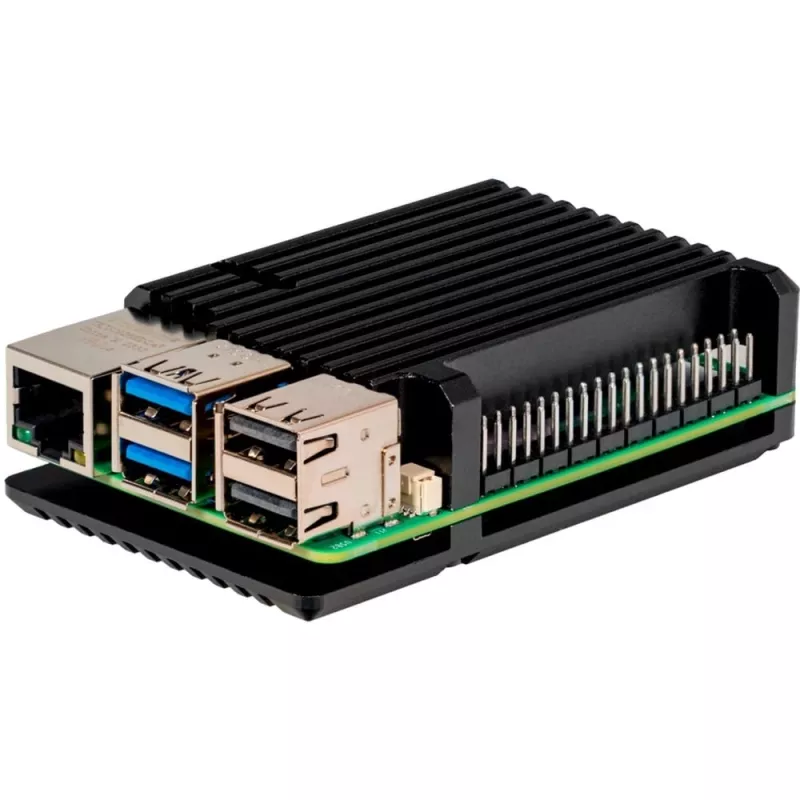 Joy-IT ARMOR Case BLOCK SBC-Enclosure geeignet für Entwicklungskits Raspberry Pi (RB-AlucaseP5-07)
