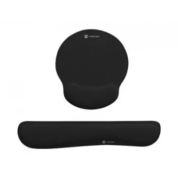NATEC Mauspad Handgelenkauflage Chipmunk 2-in-1 ergonomisches Set schwarz