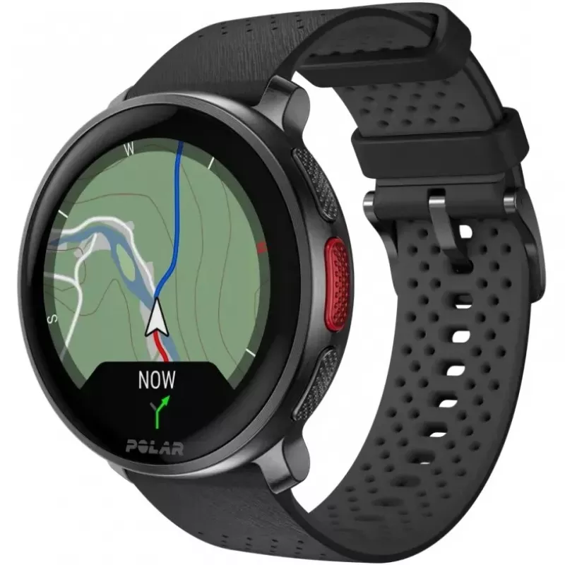 Polar Vantage V3 - Aluminium - Sportuhr mit Armband - Silikon - Display 3,5 cm (1,39 inch) - 32 GB - Bluetooth - 57 g - Night Black (900108890)