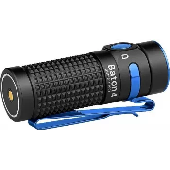 Taschenlampe olight BATON 4 LED wiederaufladbar 1300 lm, Strahl 170 m, mit Etui