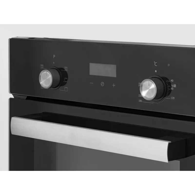 Einbau-Backofen SIMFER 4207DERSP.1 — 47 L, multifunktional, manuelle Pop-up-Knebel, schwarz, 59,5×45 cm