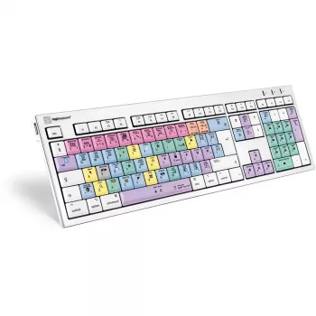 Tastatur Logickeyboard LKB-FCPX10-CWMU-UK Office USB QWERTY UK-Englisch Mehrfarbig