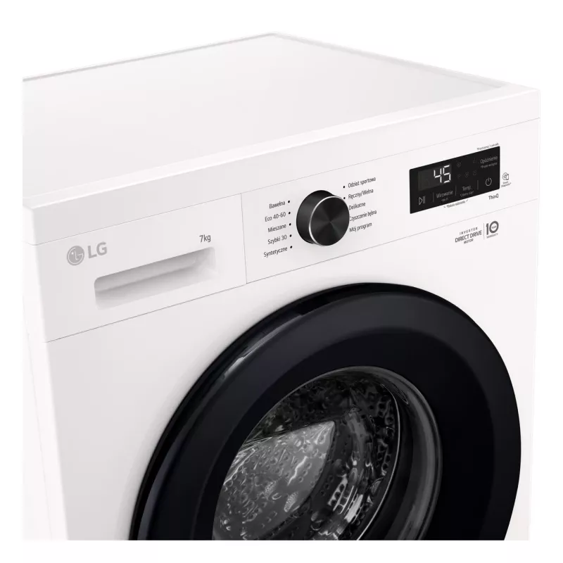 Waschmaschine LG F2X10S7NWK — Frontlader, 600 mm Breite, 540 mm Tiefe, 890 mm Höhe, 59 kg Nettogewicht