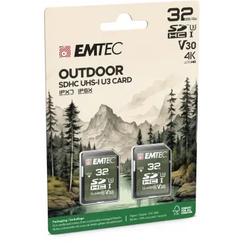 Flash-Speicher Emtec 32GB UHS-I U3 V30 Outdoor ECMSD32GHC10ORP