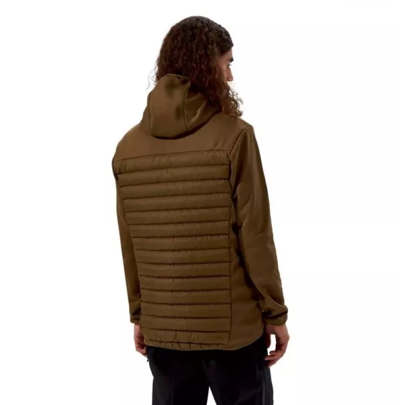 Herren Berghaus Vaskye Kapuzen-Hybridjacke Größe L braun