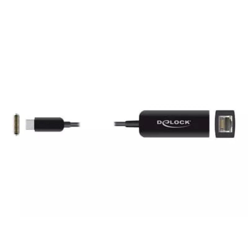 Adapter USB Type-C Stecker auf 2,5 Gigabit LAN kompakt DeLOCK 66645