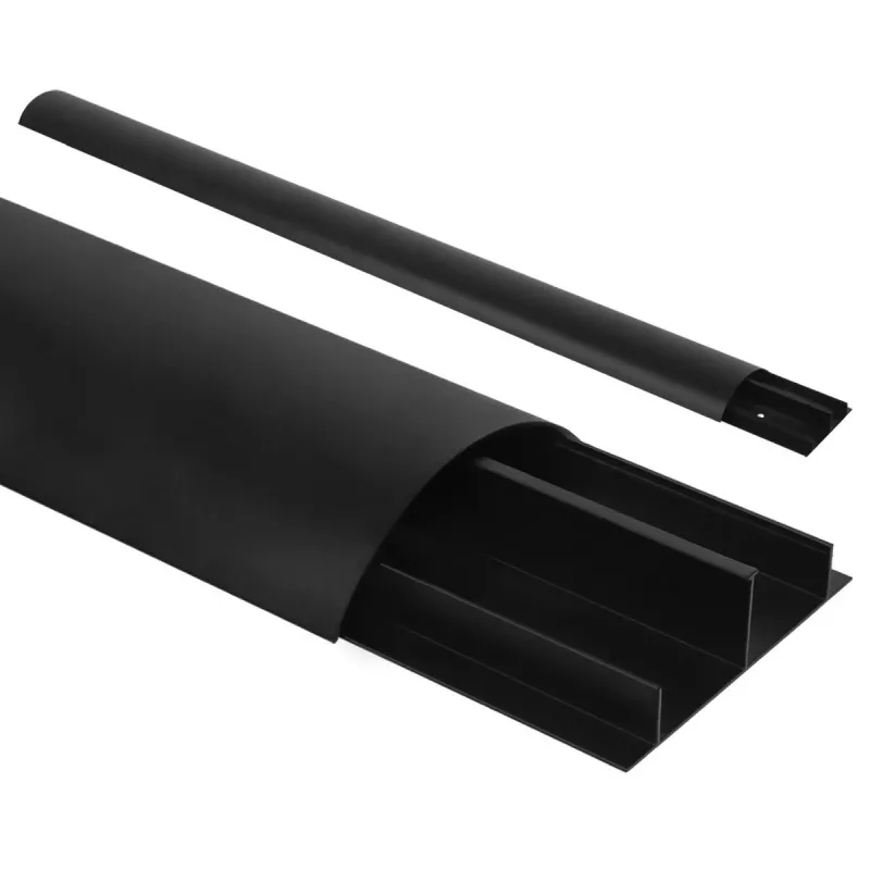 Kabelabdeckleiste Aluminium MACLEAN MC-814 B schwarz — Kabelkanalblende