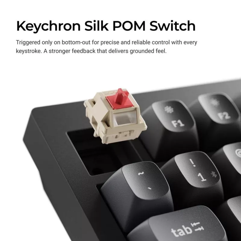 Mechanische Tastatur Keychron V3 Ultra 8K – Kabel & Bluetooth, QWERTY, RGB, Schwarz