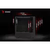PC Cube Gehäuse SAVIO Noctis Glass RGB — Schwarz, ATX/Micro-ATX, 210×410×450 mm, 3×120 mm Frontlüfter