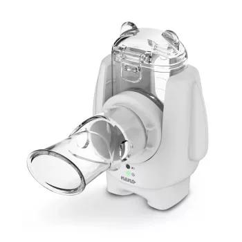 Tragbarer Ultraschallvernebler neno Atemo 36 / 5 000 — batterie-/USB-betrieben, für Kinder, inklusive Mundstück und Kindermaske