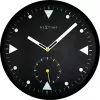 NeXtime Wanduhr 3049 Serious Black, Ø32 cm, Schwarz