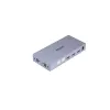 KVM-Switch Unitek V307A USB HDMI 2‑Port 4K Ultra HD 3840x2160@60Hz HDCP 2.2, Metallgehäuse, grau