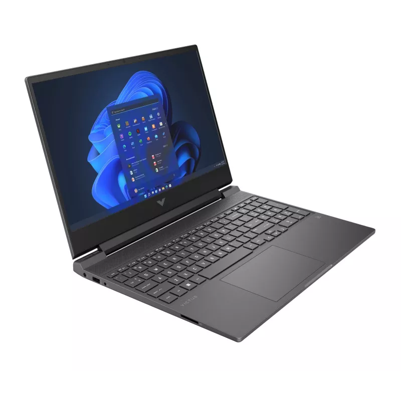 Laptop HP Victus 15-fb3040nw — 15,6 Zoll FHD 144Hz, AMD Ryzen 7 7445HS, 16GB DDR4 3200MHz, 512GB SSD, NVIDIA GeForce RTX 4050 6GB, FreeDOS, Tastatur Englisch