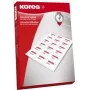 Nicht klebendes Etikett Kores L9742.10FT Transparent Rechteck