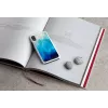 Smartphone-Hülle iKins für iPhone XR — außen Blausee, innen Schwarz