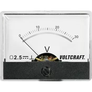 Voltcraft AM-60X46/30V/DC Einbau-Messgerät AM-60X46/60V/DC 30 V Drehspulmessgerät (AM-60X46/30V/DC)