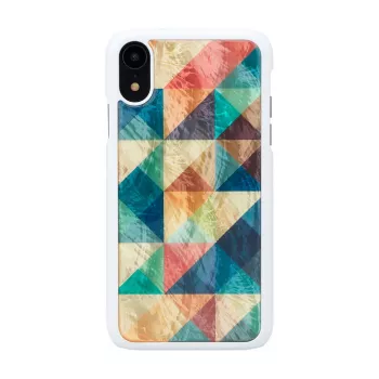 Smartphone-Hülle iKins für iPhone XR — Mosaic Schwarz Schutzhülle