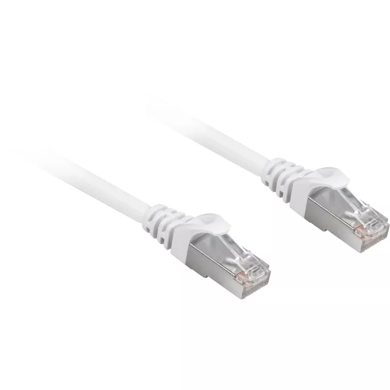 Netzwerkkabel Sharkoon Cat.6a SFTP RJ-45 Cat6a 15 m Weiß