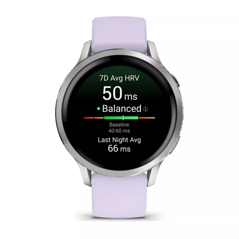 Garmin Venu 4 3,05 cm (1,2 inch) AMOLED 41 mm Digital 390 x 390 Pixel Touchscreen Silber Wi-Fi GPS (Satellit)