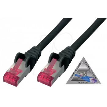Netzwerkkabel ShiverPeaks BS75711-A1.5S Schwarz 1,5 m Cat6a S/FTP