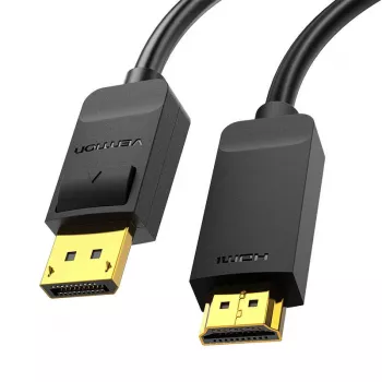 DisplayPort-auf-HDMI-Kabeladapter Vention HAGBH, 2 m, schwarz, 7 mm Durchmesser