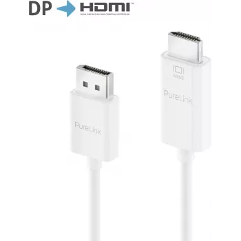 PureLink Active DisplayPort 1.2 auf HDMI 2.0 Adapterkabel, 4K60Hz (444), DisplayPort Stecker/HDMI Stecker