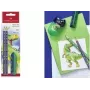Graphit-Bleistift-Set Faber-Castell Dino HB Blau – HB Holzbleistifte, blauer Schaft, Set