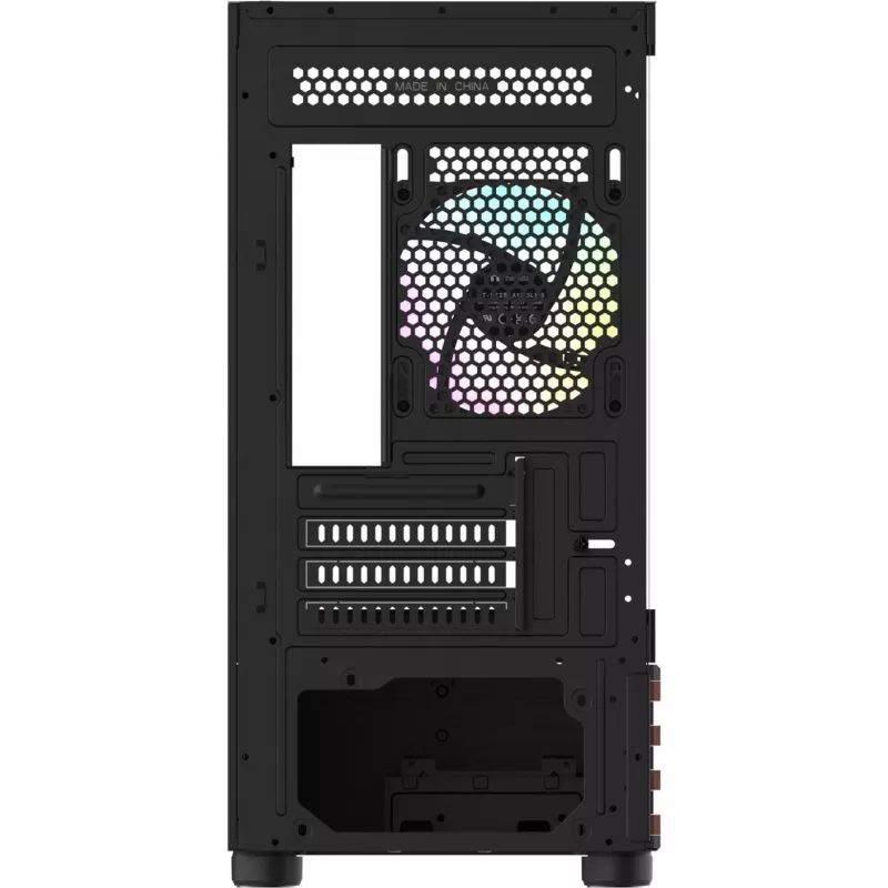 PC Micro Tower Thermaltake View 170 WS ARGB — Micro-Gehäuse, Schwarz, unterstützt PS2-Netzteil, 2x 120 mm Seiten- + 1x 120 mm Hecklüfter, 2,5/3,5 Zoll HDD