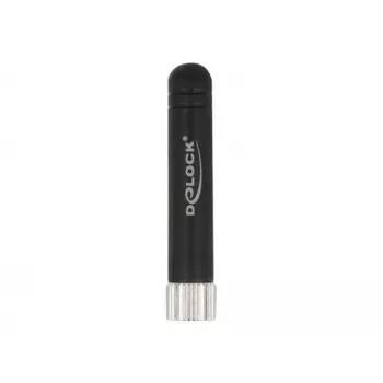 Delock WLAN 802.11 b/g/n Antenne RP-SMA Stecker 1,7 - 3,7 dBi schwarz