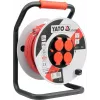 Stromverlängerung Yato YT-8108 50 m 4 Steckdosen Innen-/Außenbereich Schwarz Rot Weiß
