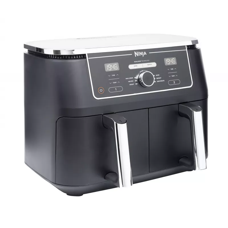 Ninja AF400EU Heißluftfritteuse Doppel 9,5 L Stand-alone 2470 W Heißluftfritteuse Schwarz
