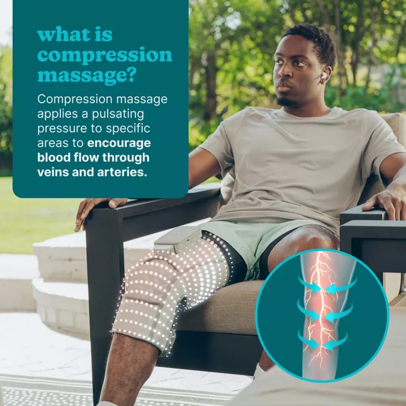 Verstellbare Kniebandage HoMedics SR-CMK10H — Wärmetherapie bei Knieschmerzen, verstellbare Passform