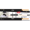 Wand-TV-Halterung LIBOX LB-120 für 32–85 Zoll (81,3 cm–2,16 m), bis zu 55 kg, VESA 200x200–600x400, neigbar, Stahl, schwarz