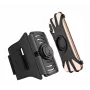 Armband Tellur A100 Schwarz verstellbare Passform für Smartphones — Sportarmband, Universalgröße
