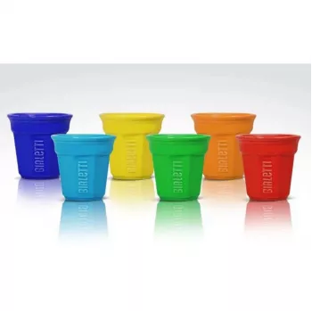 Bialetti BICCHIERINI Tasse Mehrfarbig Kaffee 6 Stk.