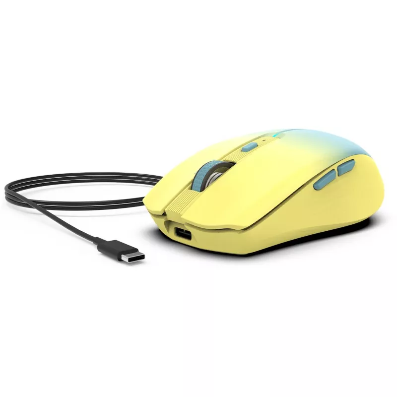 Cian Technology GmbH INCA Maus IWM-511RS Blt+Wrls RGB Grundfarbe Gelb