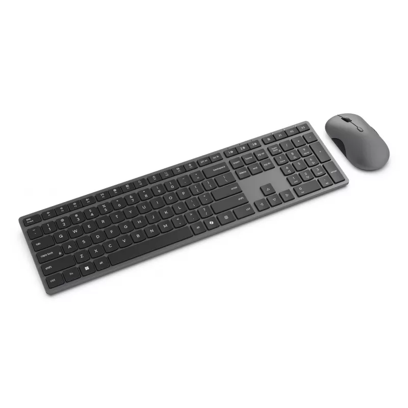Kabelloses Tastatur-Maus-Set Lenovo 700 Modern Multi-Device – US-Englisches Layout, Bluetooth, Luna Grau