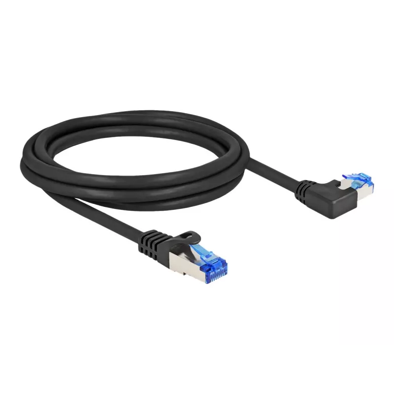 Netzwerkkabel DeLOCK RJ45 Cat.6A S/FTP 2m Schwarz