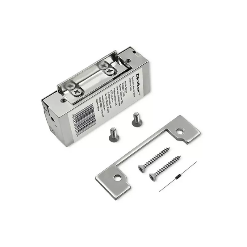 Elektromagnetisches Schloss QOLTEC 52459 12V symmetrisch mit Speicher und Verriegelung