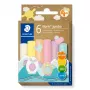 Modelliermasse Staedtler Noris Jumbo Pastel 842P C6 — weich, leicht formbar, sortierte Pastellfarben