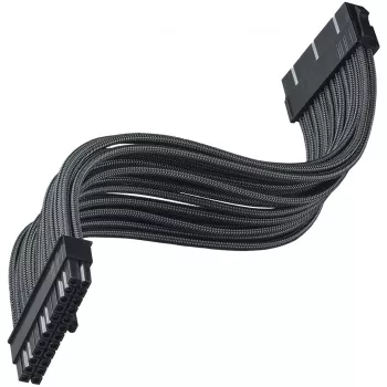 SilverStone PP07E - Stromverlängerungskabel - ATX, 24-polig (W) zu ATX, 24-polig (M) - 30 cm - Schwarz