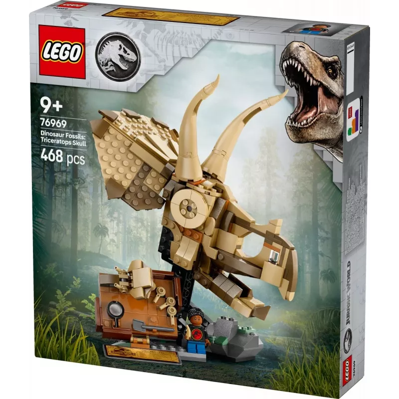 LEGO JURASSIC WORLD 76969 Dinosaurier-Fossilien: Triceratops-Schädel