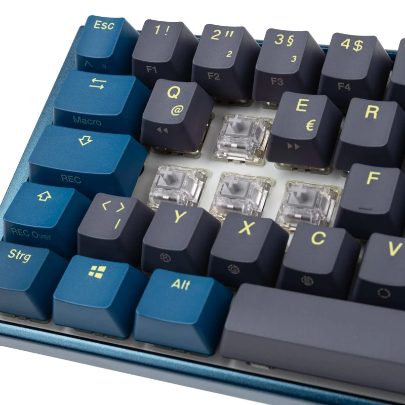 Ducky One 3 SF DayBreak Tastatur Gaming USB Deutsch Schwarz Blau