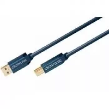 ClickTronic 0,5m USB3.0 A - B m/m USB-Kabel Blau (70090)
