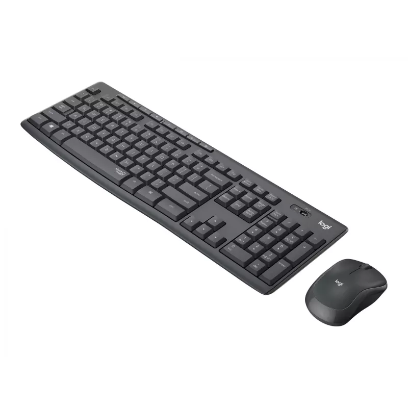 Logitech MK295 Silent – Tastatur-Maus-Set – Kabellos – 2,4 GHz – Graphite – Ungarisches Layout