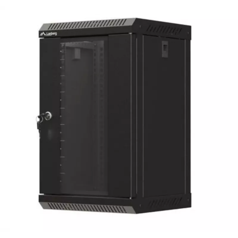 Lanberg WF11-3309-10B Rack-Schrank 9U Wandmontage-Rack Schwarz