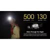 Stirnlampe Nitecore NU30 — kompakte, tragbare LED-Stirnlampe, bis zu 500 Lumen, mehrere Leistungsstufen, Rotlichtmodus