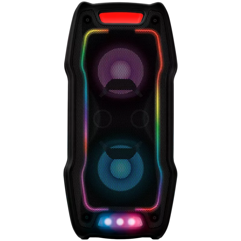 Lautsprecher SVEN PS-730, schwarz (100W, TWS, Bluetooth, FM, USB, microSD, LED-Display, 4400 mAh)