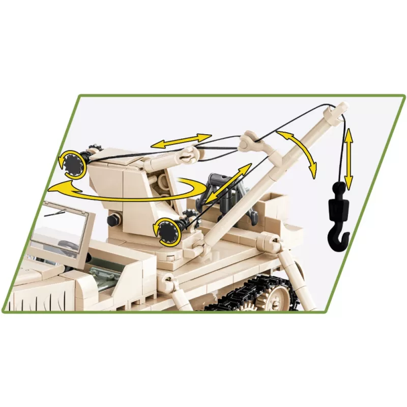 Bausteine Cobi Sd.Kfz. 9/1 Famo — Zweiter-Weltkrieg-Modell, 498 Teile, mehrfarbig